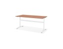 Grand bureau droit CRYPTO en bois finition Noyer - 160x80 cm