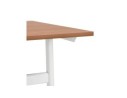 Grand bureau droit CRYPTO en bois finition Noyer - 160x80 cm