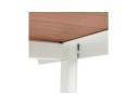 Grand bureau droit CRYPTO en bois finition Noyer - 160x80 cm
