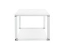 Grand bureau de direction droit XLINE en bois blanc - 200x100 cm