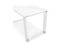 Grand bureau de direction droit XLINE en bois blanc - 200x100 cm