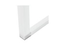 Grand bureau de direction droit XLINE en bois blanc - 200x100 cm