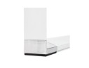 Grand bureau de direction droit XLINE en bois blanc - 200x100 cm