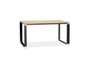 OT01050NABL 5420072077161 Petit bureau droit design XLINE en bois finition naturelle et métal noir - 140x70 cm