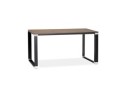 OT01060WABL 5420072077185 Petit bureau droit design XLINE en bois finition Noyer et métal noir - 140x70 cm
