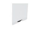 Table de réunion / à manger design XLINE en verre blanc - 200x100 cm