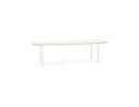 DT02170WHWH 5404028302804 Table de salle à manger extensible TADAM blanche avec pieds en métal blanc - 170(270)x100 cm