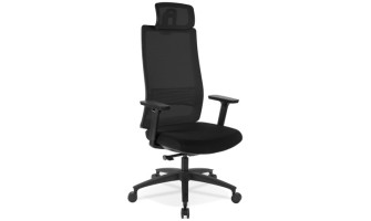 TB00370BL 5404028314920 Fauteuil de bureau ergonomique OXFORD en tissu noir