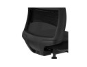 Fauteuil de bureau ergonomique OXFORD en tissu noir