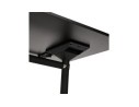 Bureau pliant FLEXO noir sur roulettes - 160x80 cm