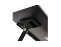Bureau pliant FLEXO noir sur roulettes - 160x80 cm
