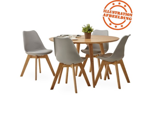 Chaise moderne TEKI grise