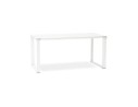 OT00170WH 5420072034911 Bureau droit design XLINE en verre blanc - 160x80 cm
