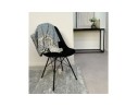 Chaise design BYBLOS noire style industriel