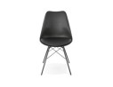 Chaise design BYBLOS noire style industriel