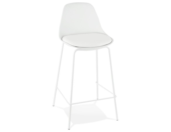 TB00470SS 5420072046037 Tabouret snack mi-hauteur COOKIE MINI blanc style industriel
