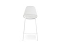 Tabouret snack mi-hauteur COOKIE MINI blanc style industriel