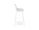 Tabouret snack mi-hauteur COOKIE MINI blanc style industriel