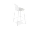 Tabouret snack mi-hauteur COOKIE MINI blanc style industriel