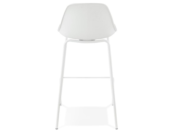 Tabouret snack mi-hauteur COOKIE MINI blanc style industriel
