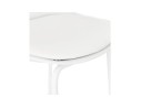 Tabouret snack mi-hauteur COOKIE MINI blanc style industriel