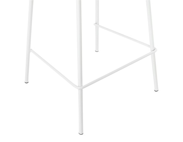 Tabouret snack mi-hauteur COOKIE MINI blanc style industriel