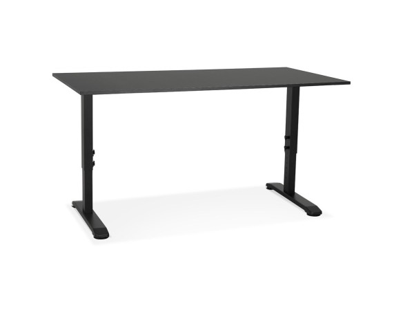 Bureau réglable en hauteur OSMOSE noir - 160x80 cm