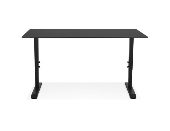Bureau réglable en hauteur OSMOSE noir - 160x80 cm