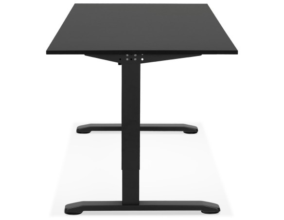 Bureau réglable en hauteur OSMOSE noir - 160x80 cm