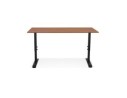 Bureau réglable en hauteur OSMOSE en bois Noyer et métal noir - 160x80 cm