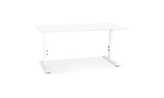 OT02310WHWH 5404028343746 Bureau réglable en hauteur OSMOSE blanc - 160x80 cm
