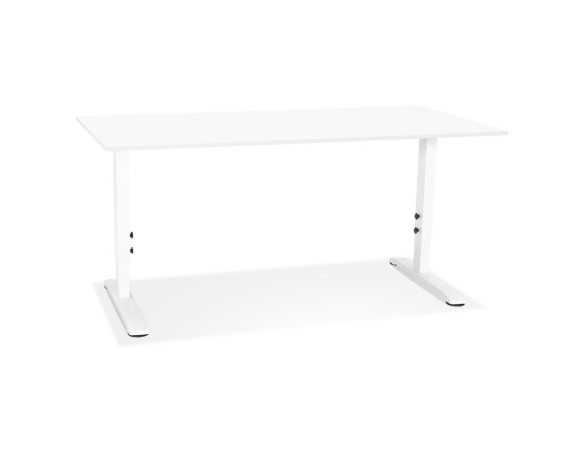 OT02310WHWH 5404028343746 Bureau réglable en hauteur OSMOSE blanc - 160x80 cm