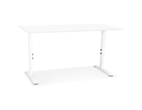 Bureau réglable en hauteur OSMOSE blanc - 160x80 cm
