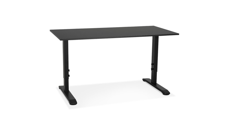 OT02340BLBL 5404028343807 Bureau réglable en hauteur OSMOSE noir - 140x70 cm