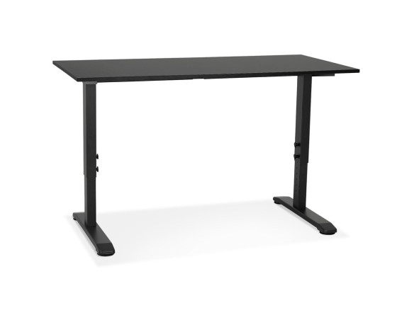 Bureau réglable en hauteur OSMOSE noir - 140x70 cm