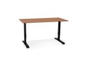OT02350WABL 5404028343821 Bureau réglable en hauteur OSMOSE en bois Noyer et métal noir - 140x70 cm