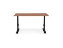 Bureau réglable en hauteur OSMOSE en bois Noyer et métal noir - 140x70 cm