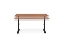 Bureau réglable en hauteur OSMOSE en bois Noyer et métal noir - 140x70 cm