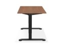 Bureau réglable en hauteur OSMOSE en bois Noyer et métal noir - 140x70 cm