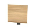 Bureau réglable en hauteur OSMOSE en bois finition naturelle et métal noir - 140x70 cm