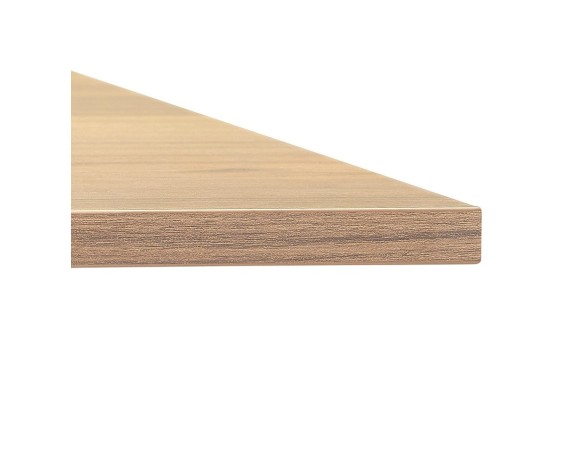 Bureau réglable en hauteur OSMOSE en bois finition naturelle et métal noir - 140x70 cm