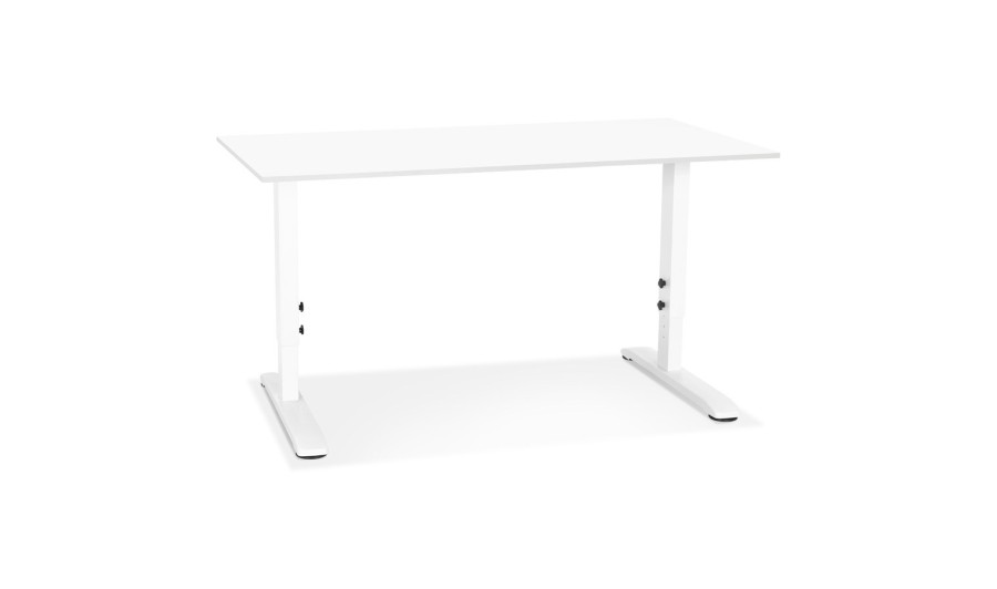 OT02370WHWH 5404028343869 Bureau réglable en hauteur OSMOSE blanc - 140x70 cm
