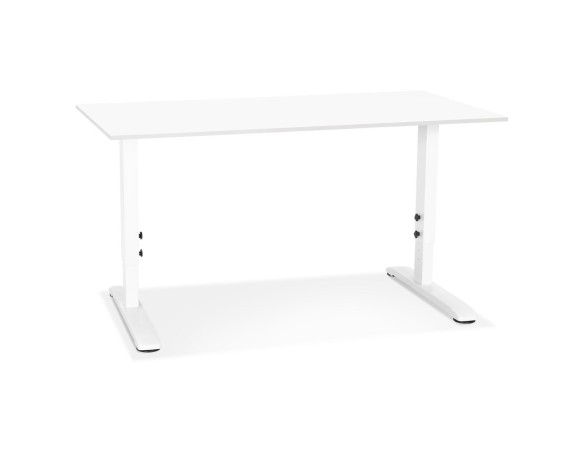 OT02370WHWH 5404028343869 Bureau réglable en hauteur OSMOSE blanc - 140x70 cm