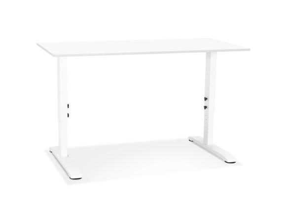 Bureau réglable en hauteur OSMOSE blanc - 140x70 cm