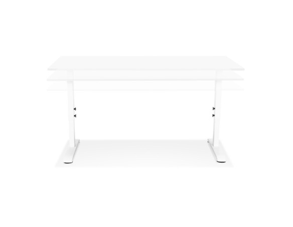 Bureau réglable en hauteur OSMOSE blanc - 140x70 cm