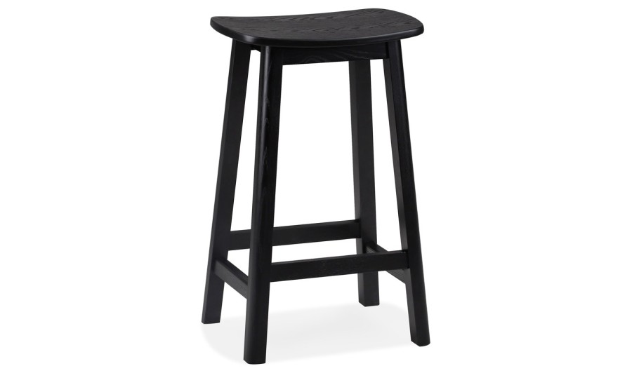 BS06600BL 5404028339992 Tabouret snack mi-hauteur DUMAS MINI en bois noir