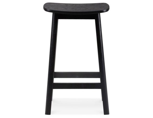 Tabouret snack mi-hauteur DUMAS MINI en bois noir