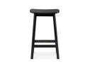Tabouret snack mi-hauteur DUMAS MINI en bois noir