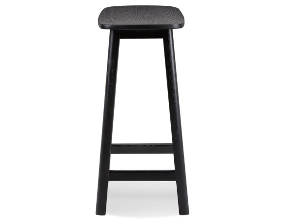 Tabouret snack mi-hauteur DUMAS MINI en bois noir