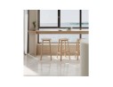 Tabouret snack mi-hauteur DUMAS MINI en bois finition naturelle